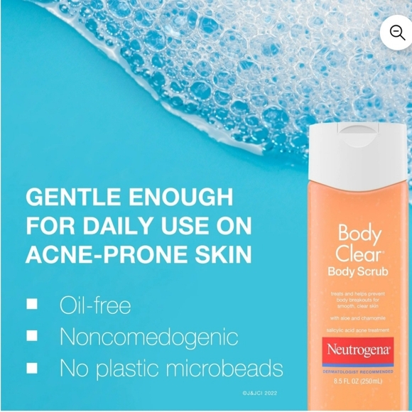Neutrogena Acne Body Scrub with 2% Salicylic Acid, 8.5 fl. oz - Picture 6 of 7
